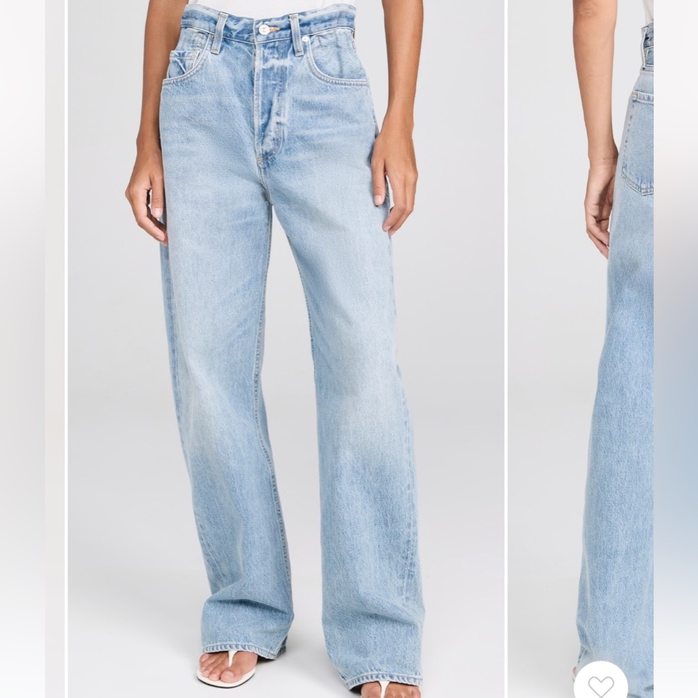 Citizens of Humanity (COH) Gwendoline scrunch jeans.